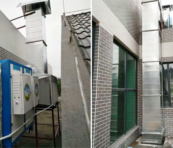 雅安西高速公路管理局單位食堂設備項目排煙係統圖片