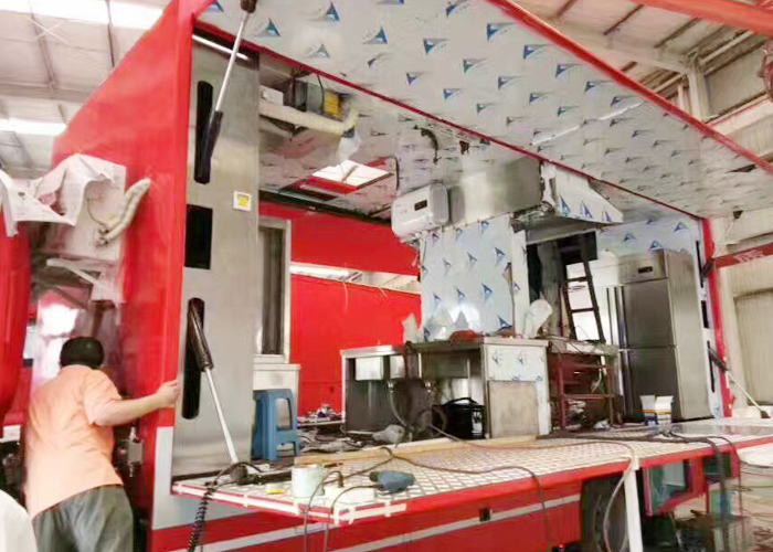 消防車內午夜视频免费在线观看設備廚具安裝現場圖