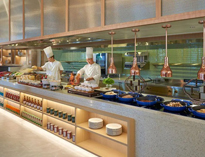 酒店午夜视频免费在线观看設備廠家和你聊聊星級酒店自助餐台的那些事