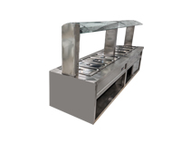 櫃式帶玻璃罩保溫售賣台